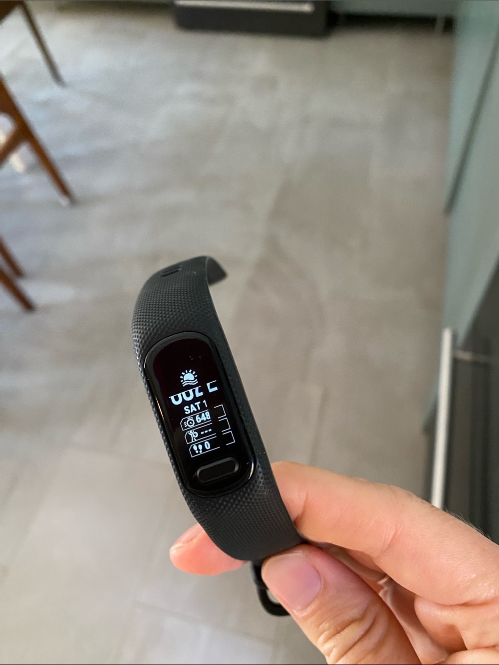 Black Activity Tracker Smart Wristband with OLED Display